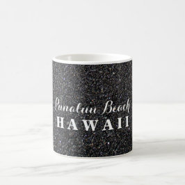 Caneca De Café Punalu'u Beach Hawaii - Foto de Black Sand Beach
