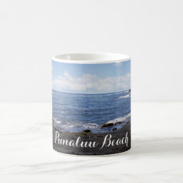 Caneca De Café Punalu'u Black Sand Beach Hawaii