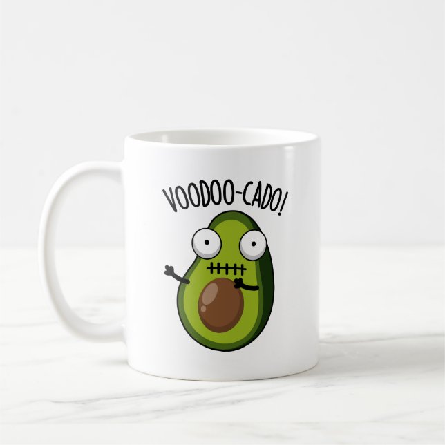Caneca De Café Punhado Voador de Abacate Engraçado  (Esquerda)