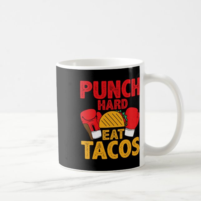 Caneca De Café Punho Forte Coma Tacos - Boxe de Taco _2 (Direita)