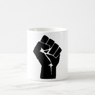 Caneca De Café Punho Negro Levantado - Protesto de Resistência
