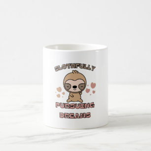 Caneca De Café Punição de Animal de Preguiça Kawaii