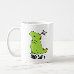 Caneca De Café Punição de dinossauro engraçado e salgado