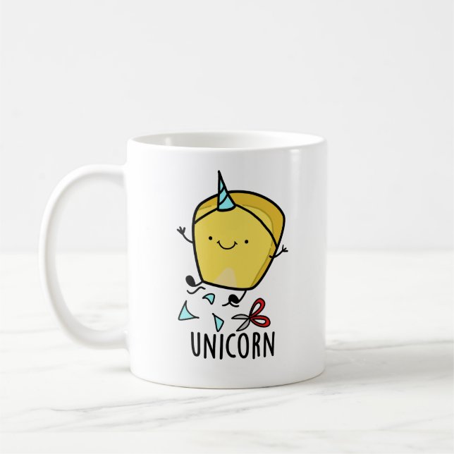 Caneca De Café Punição de Milho Divertida Unicórnio  (Esquerda)