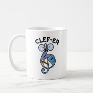 Caneca De Café Punição engraçada de música Clef-er