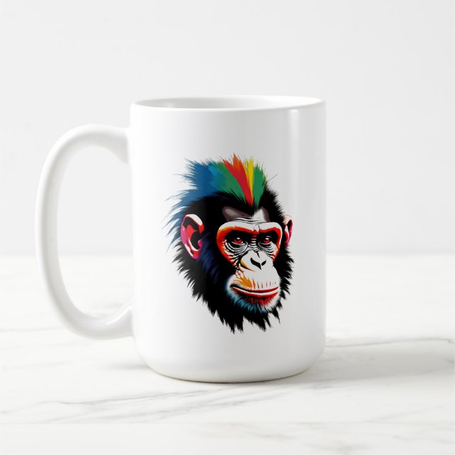Caneca De Café Punk Chimp (Esquerda)