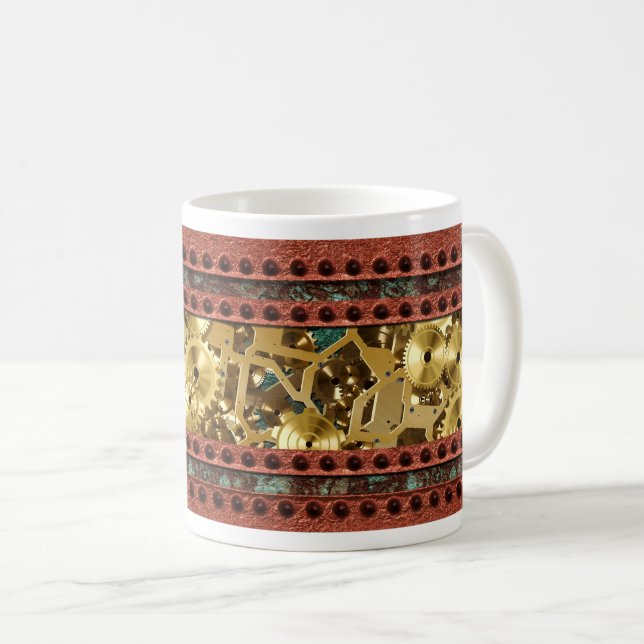 Caneca De Café Punk De Vapor 4 Mug (Frente Esquerda)