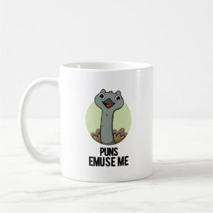 Caneca De Café Puns Emuse Me Engraçado Emu Pun