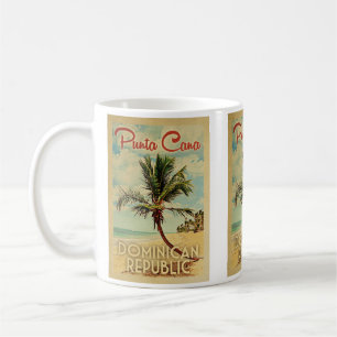 Caneca De Café Punta Cana Coffee Mug República Dominicana Vintage