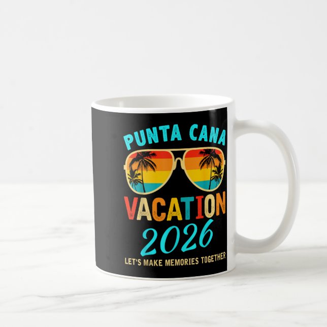 Caneca De Café Punta Cana Trip 2026 Beach Vacation Summer Hollida (Direita)