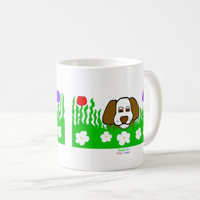Caneca De Café Pup N Play Coffee Mug (Frente Esquerda)