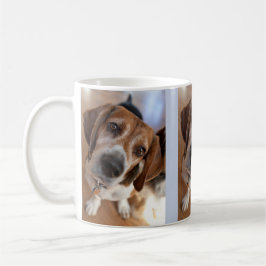 Caneca De Café Puppy Dog Lover 3 Fotografias Personalizadas