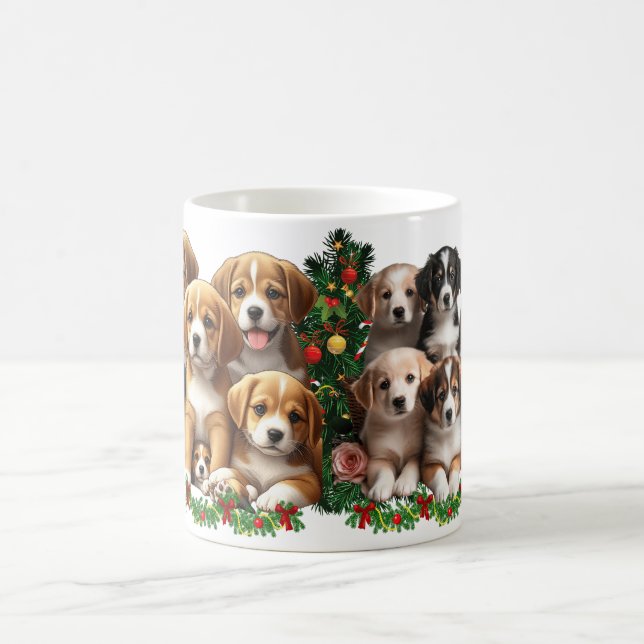 Caneca De Café Puppy Paradise: Uma Sinfonia de Cuteness (Centro)