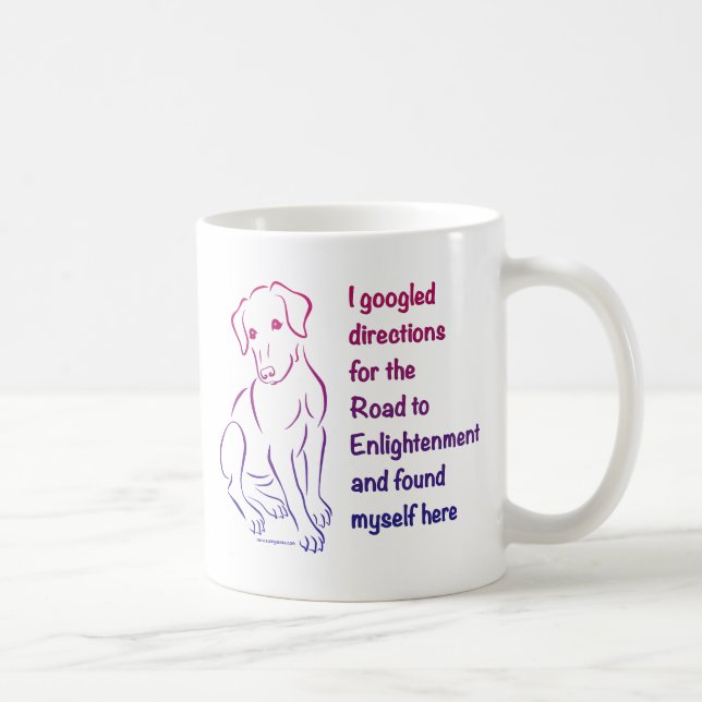 Caneca De Café Puppy Road to Enlight (Direita)