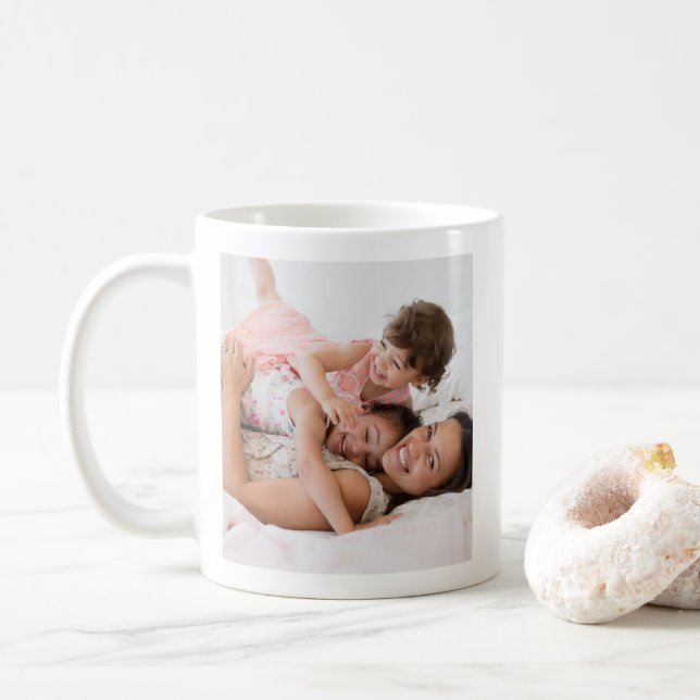 Caneca De Café Pura Felicidade Família Joy Mug Foto (Com Donut)