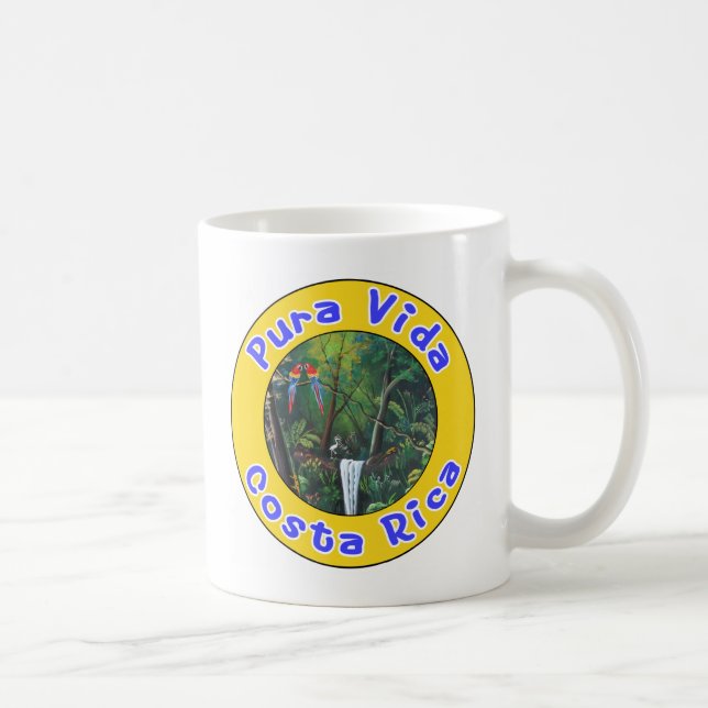 Caneca De Café Pura Vida, Costa Rica (Direita)