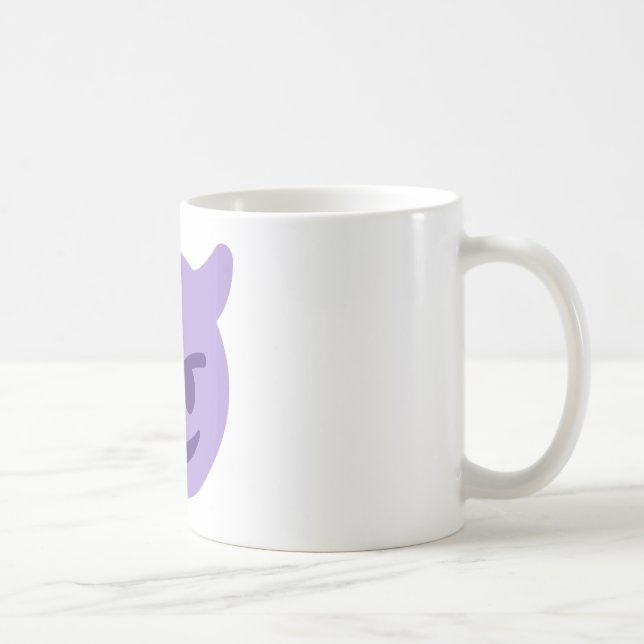 Caneca De Café Purple Devil Emoji (Direita)