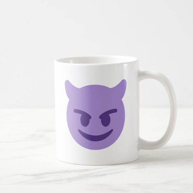 Caneca De Café Purple Devil Emoji (Direita)