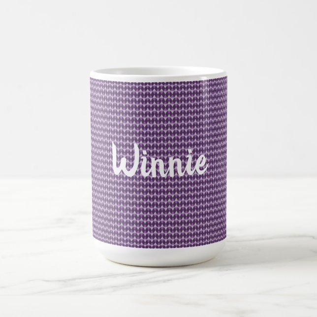 Caneca De Café Purple diamonds (Centro)
