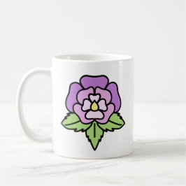 Caneca De Café Purple Flower Mug