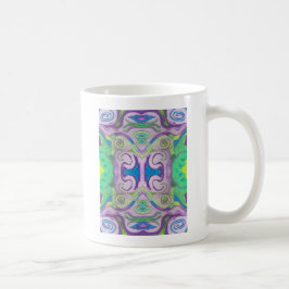 Caneca De Café Purple Green Fantasy Mug