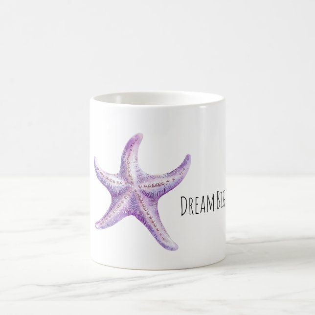 Caneca De Café Purple Lavender Starfish (Centro)