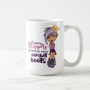 Caneca De Café "Purple Lovin' Tomboy Princess" 15oz Mug