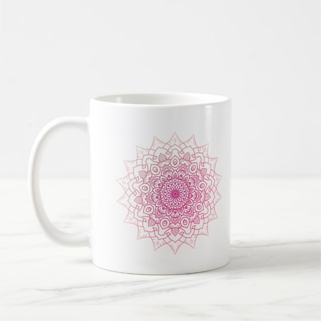 Caneca De Café Purple Mandala (Esquerda)