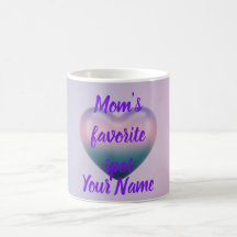 Purple Ombre 3D Heart Mother's Day Coffee Mug