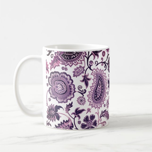 Caneca De Café Purple Paisely Mug (Esquerda)