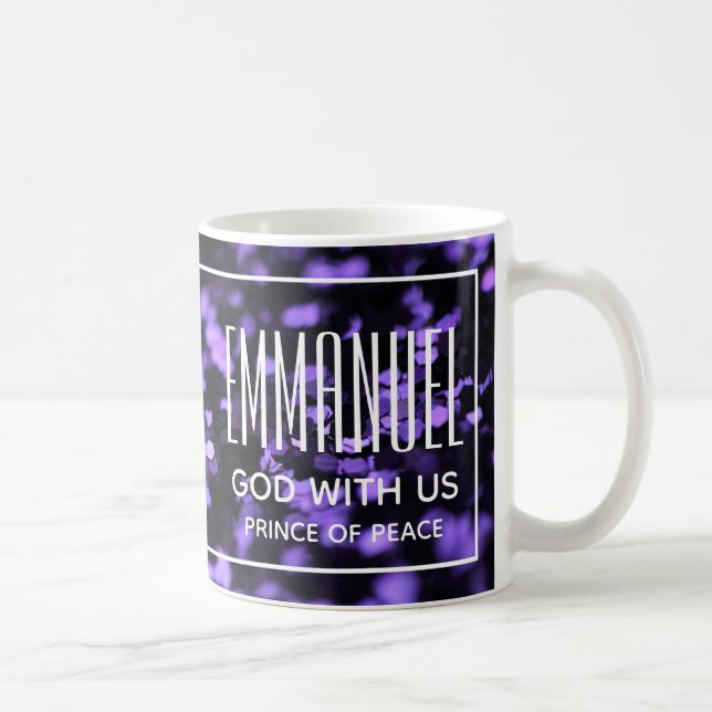 Caneca De Café Purple Sparkle EMMANUEL Natal (Direita)