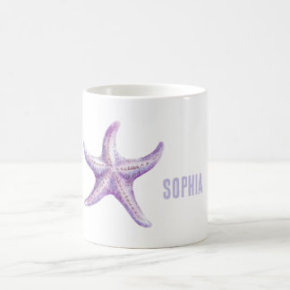 Caneca De Café Purple Starfish