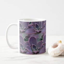 Caneca De Café Purple Succulent