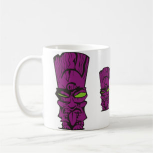 Caneca De Café Purple_Tiki_Mug