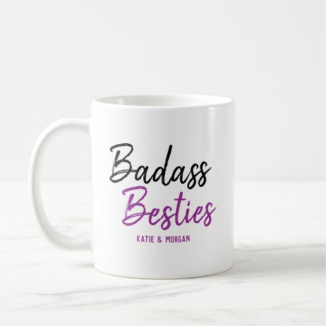 Caneca De Café Púrpura de Besidades de Badass (Esquerda)