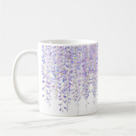 Caneca De Café Púrpura de flores de Wisteria
