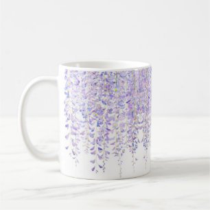 Caneca De Café Púrpura de flores de Wisteria