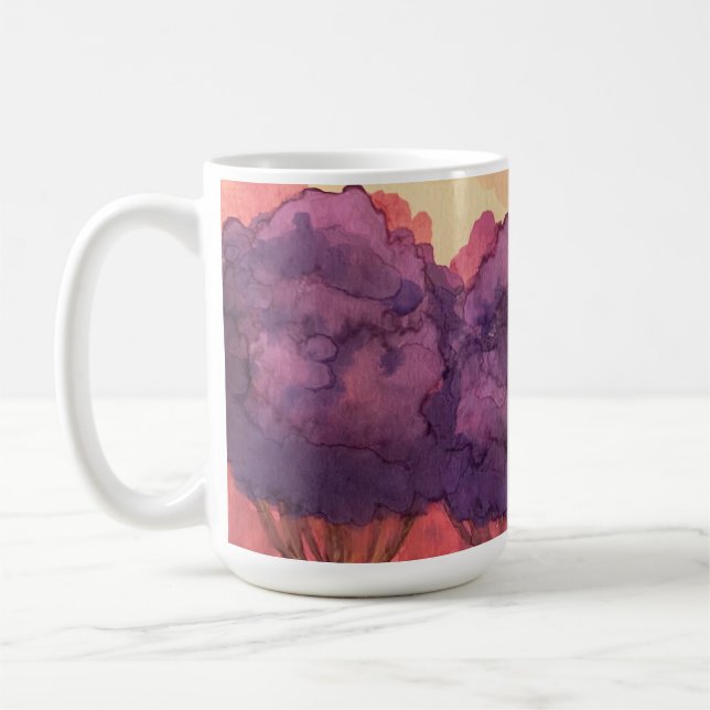 Caneca De Café Púrpura e laranja (Esquerda)