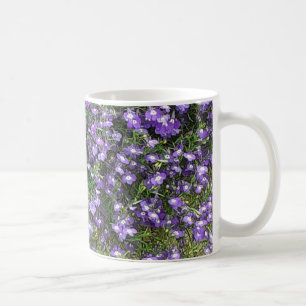 Caneca De Café Púrpura Flores de Mola