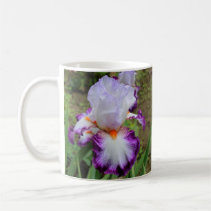 Caneca De Café Púrpura, Lavanda e íris branca