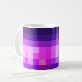 Caneca De Café Púrpura Mágica Quadrada Colorida/Magenta/Marinho