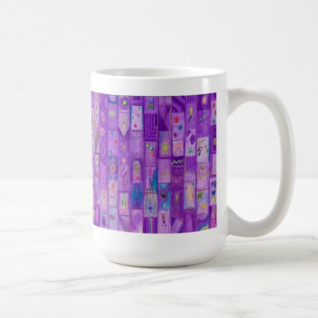 Caneca De Café Púrpura Suave - Pincel (Direita)