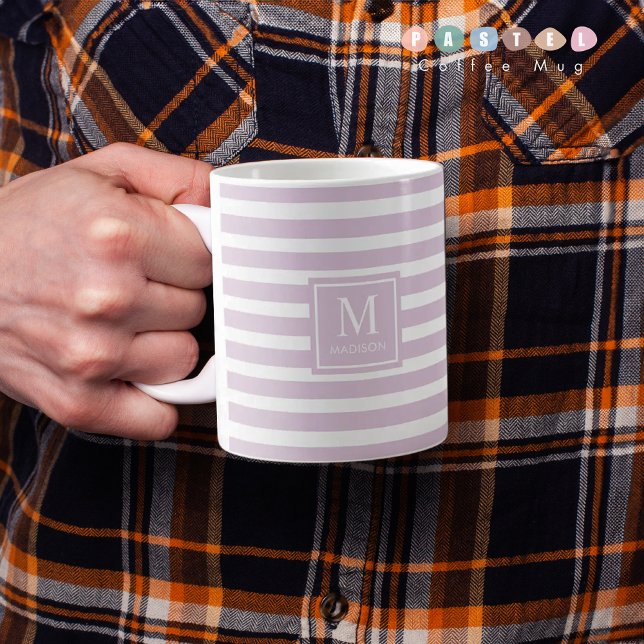 Caneca De Café Púrpura violeta de Lavanda de Pastel leve e sólida (Solid Soft Light Pastel Lavender Violet Purple Coffee Mug
)