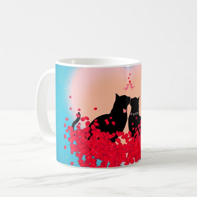 Caneca De Café Purr Love - Kiss Gift Bag (Frente Esquerda)