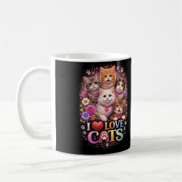 Caneca De Café Purrfect Little Hearts