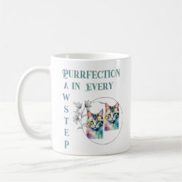 Caneca De Café Purrfection in Every Pawstep