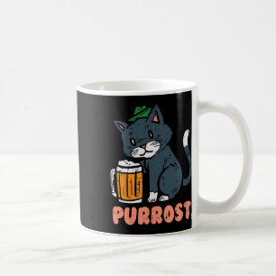 Caneca De Café Purrost Cat Alemão Chapéu Festa de Festa de Outubr