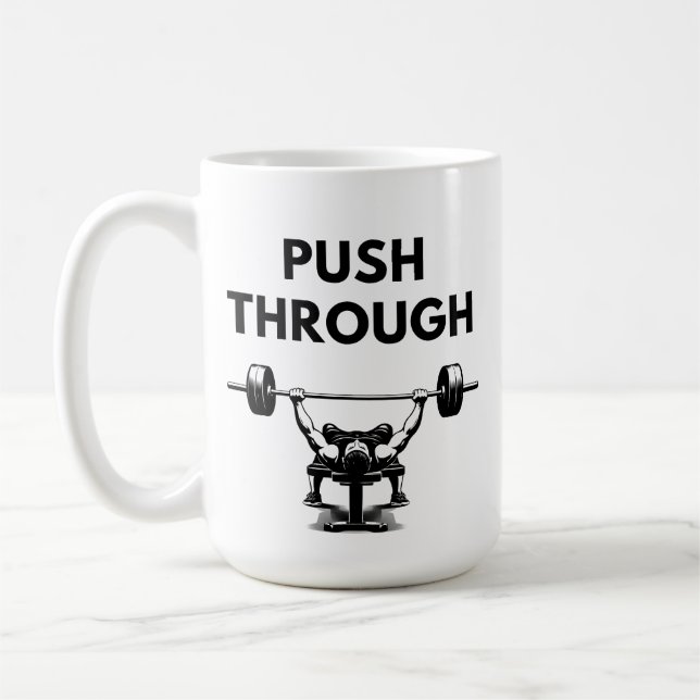 Caneca De Café PUSH THROUGH Mug Gym Motivation (Esquerda)
