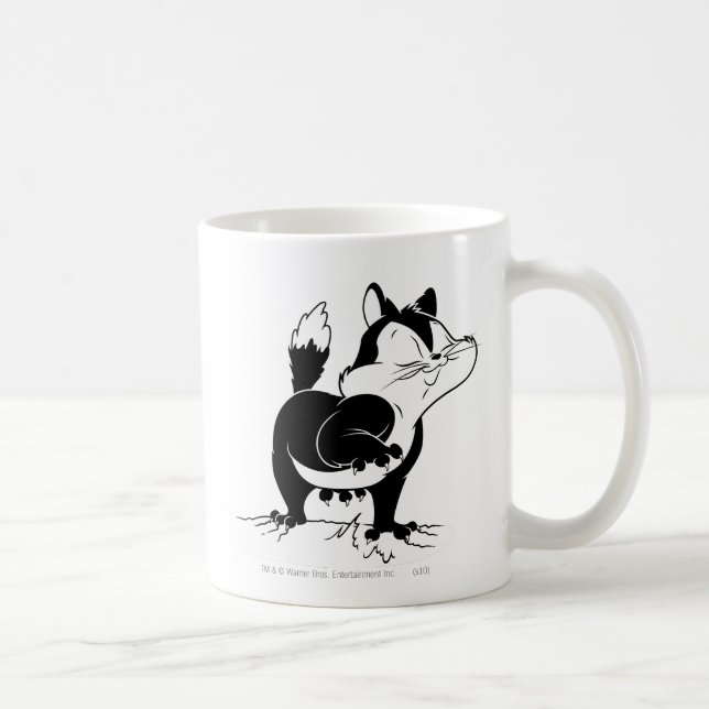 Caneca De Café Pussyfoot Arranha Longe (Direita)