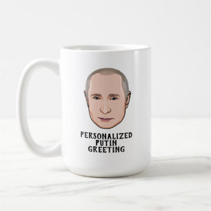 CANECA DE CAFÉ PUTIN DE VLADIMIR PERSONALIZADO